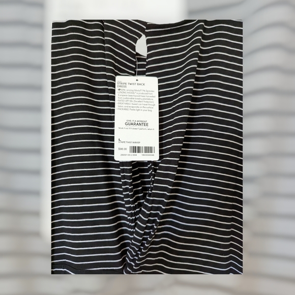 Athleta Stripe Twist Back Dress - Picture 4 of 6